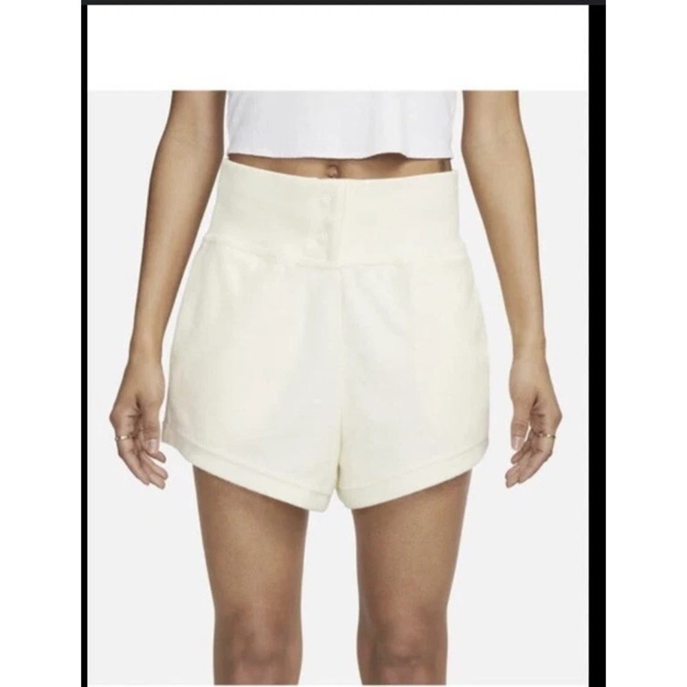 Nike Womens 2XL Yellow Sportwear‎ Shorts DV8303-113 High Waisted French